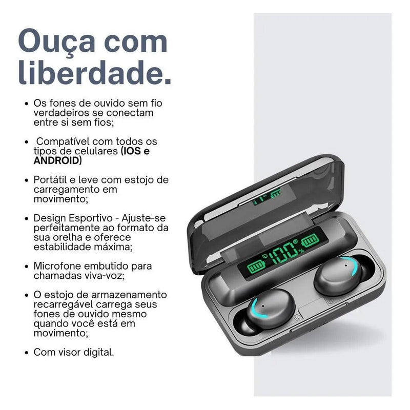 Fone De Ouvido Sem Fio F9-5